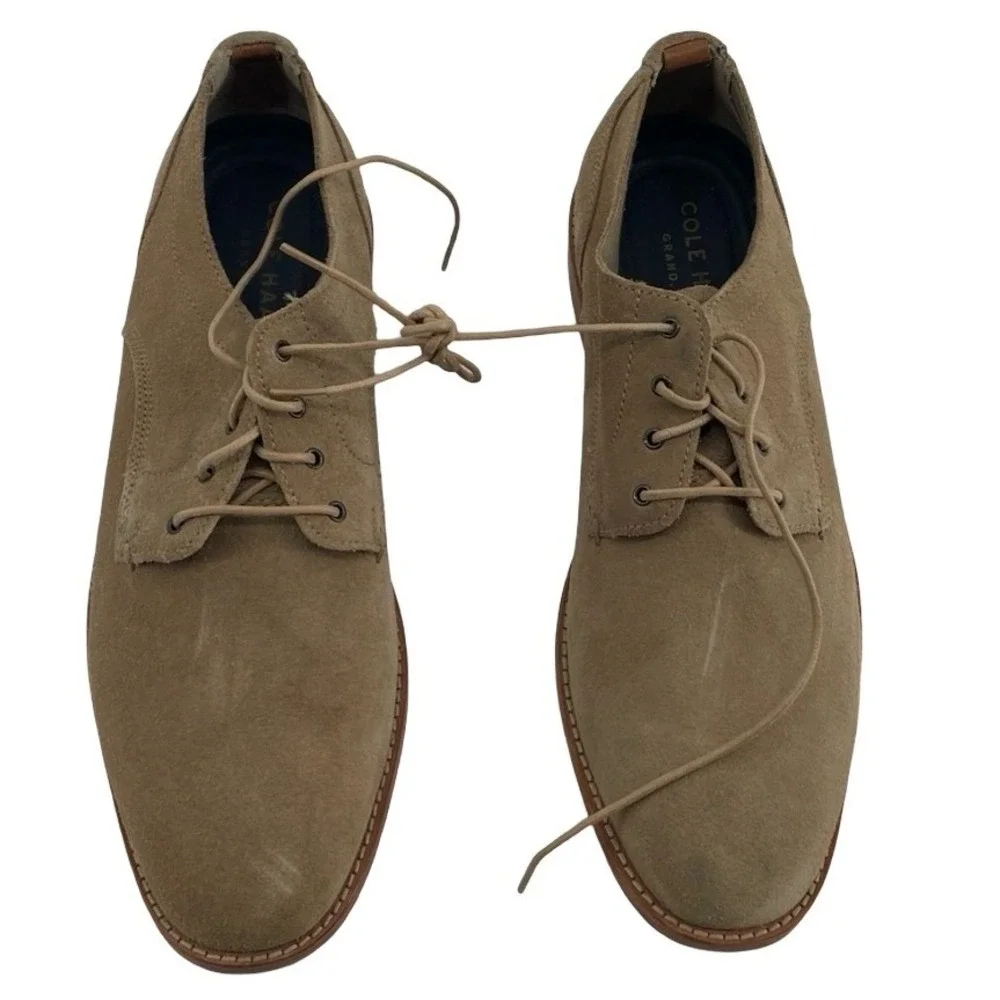 Cole Haan Men's Oxford Grand 360 Tan Suede 10.5M